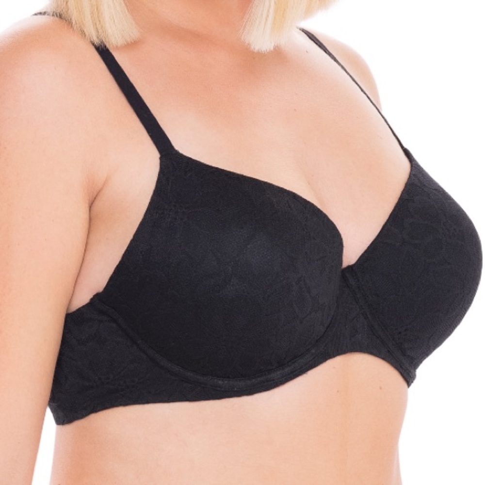 No Boundaries All Over Floral Lace Push Up Bra with Convertible Straps Sz 32B